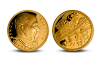 Zlatá pamětní medaile T. G. Masaryk z kolekce Zlaté osobnosti