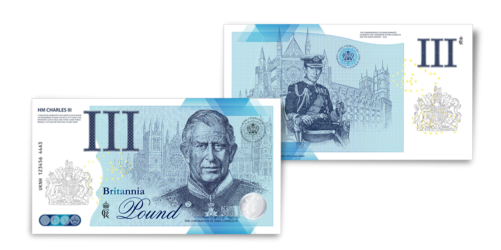 DÁREK navíc - suvenýrová bankovka Karel III.