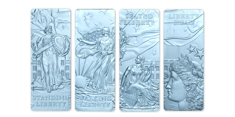 Limitovaná mincovní sada Lady Liberty z ryzího stříbra 999/1000 Limitovaná mincovní sada Lady Liberty z ryzího stříbra 999/1000