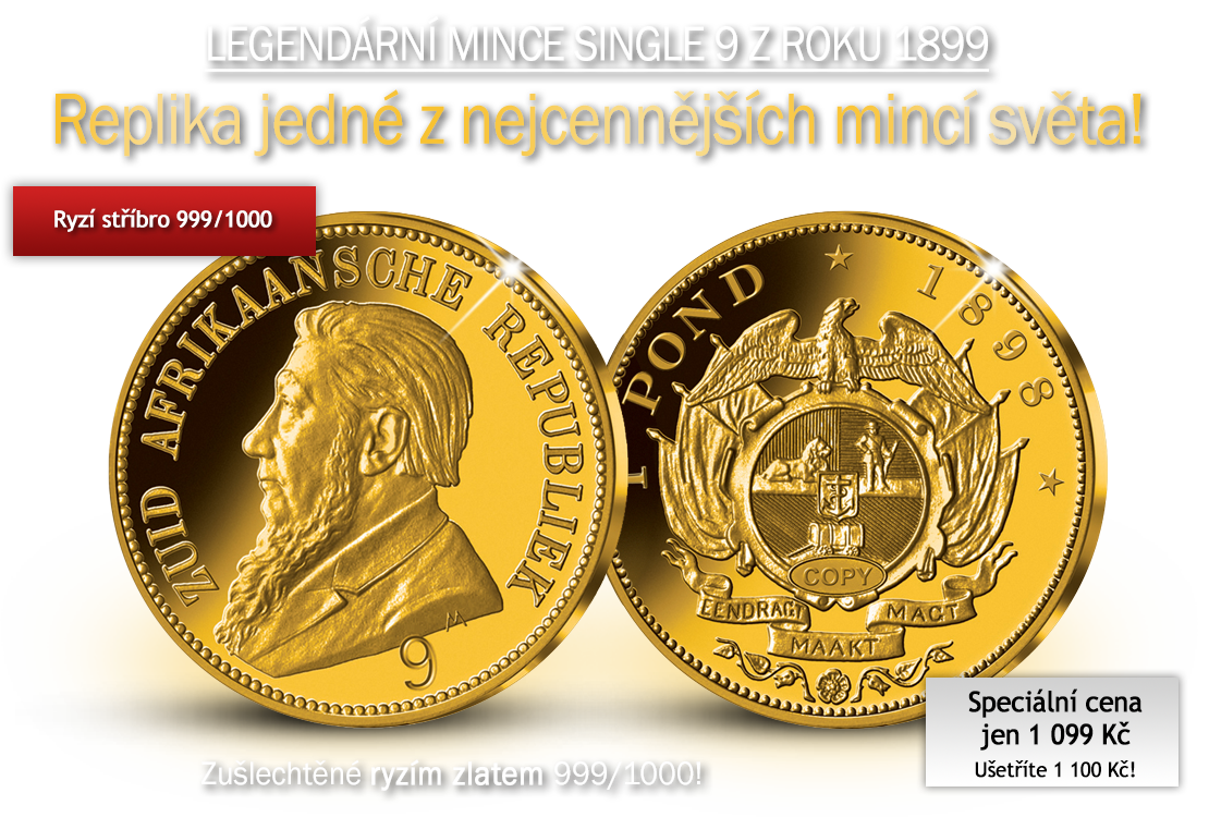 Legendární mince Single 9 z roku 1899