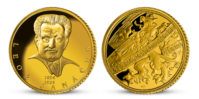 Leoš Janáček na zlaté medaili 