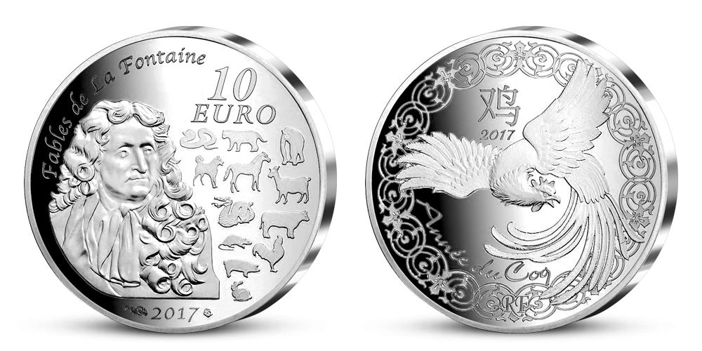 Lunární rok Osamělého kohouta 2017 - stříbrná mince z prestižní Pařížské mincovny Lunární rok Osamělého kohouta 2017 - stříbrná mince z prestižní Pařížské mincovny