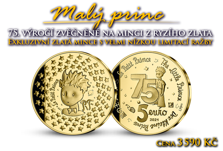 Výročí Malého prince zvěčněné ve zlatě