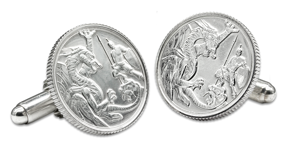 Manžetové knoflíčky s pravými Sovereign mincemi