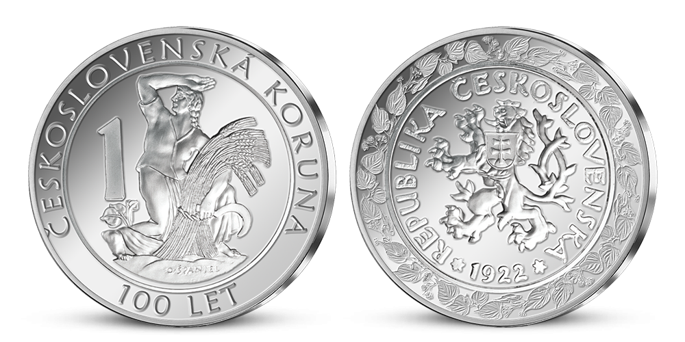 Pamětní medaile 100 let československé měny