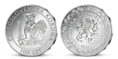 Pamětní medaile 100 let československé měny 