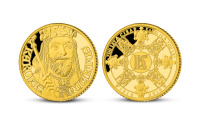 Medaile k 700. výročí narození Karla IV., Otec vlasti na zlaté medaili