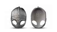 Mince ve tvaru vikingské helmy Gjermundbu ze 3 uncí ryzího stříbra
