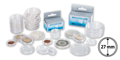 Mincovní kapsle CAPS s vnitřním průměrem 27 mm, 10 kusů 