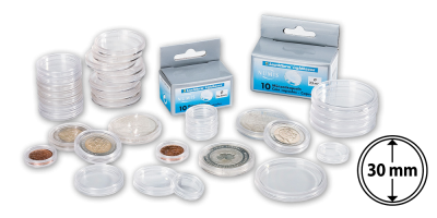 Mincovní kapsle CAPS s vnitřním průměrem 30 mm, 10 kusů 
