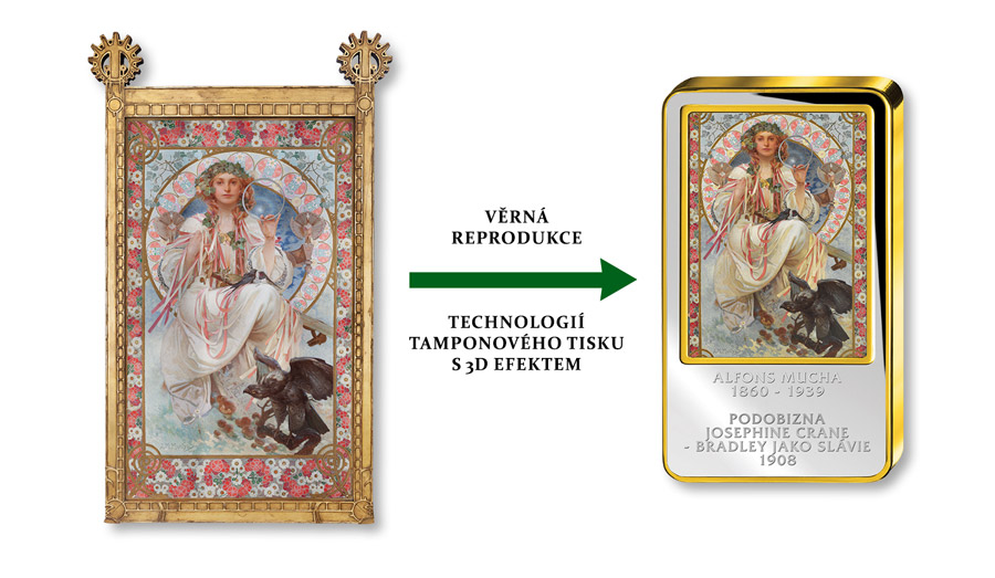 Věrná reprodukce technologií tamponového tisku s 3D efektem