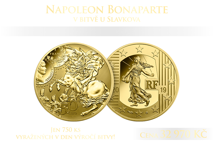 Napoleon v bitvě u Slavkova, ražba do certifikovaného zlata