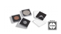 Numismatické kapsle Quadrum Mini 38 x 38 x 6,25 mm pro průměr mince 12 mm 