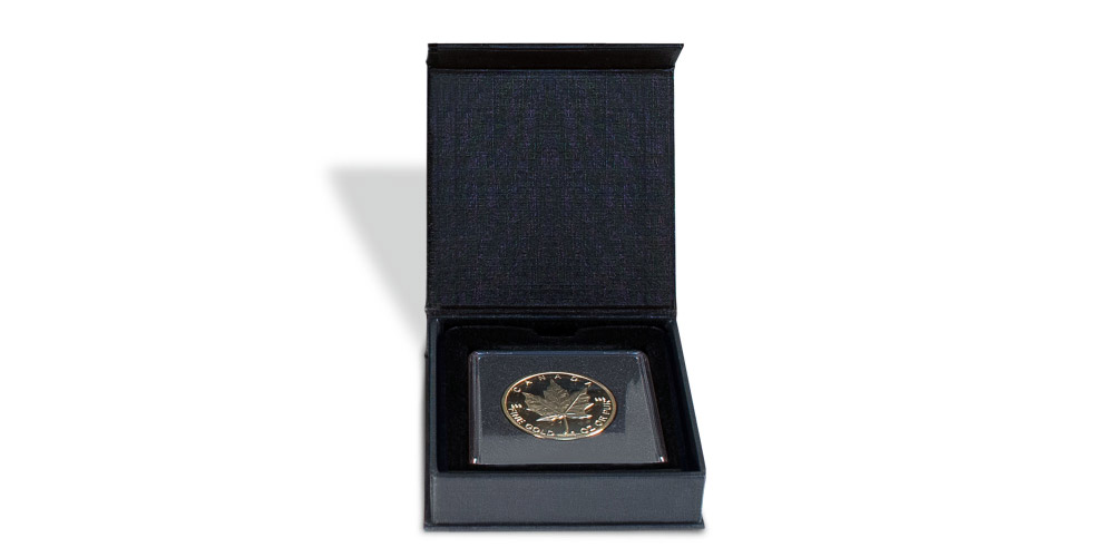 Numismatická kazeta AIRBOX Q1 pro jednu numismatickou kapsli QUADRUM 