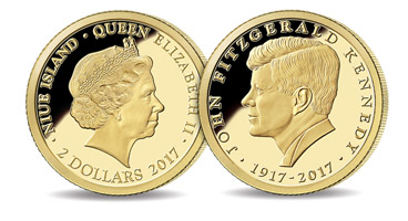 J. F. Kennedy na zlaté minci