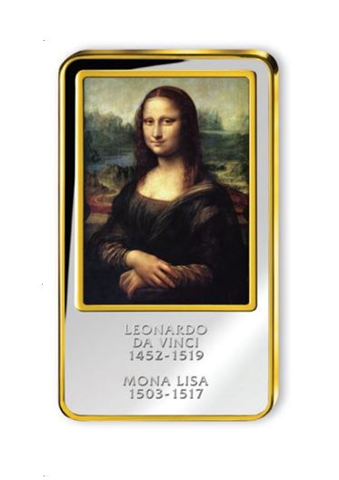 Mona Lisa - Zcela poprvé na unikátní kolorované medaili
