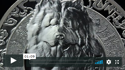 VIDEO - Lunární rok psa 2018 na stříbrné minci