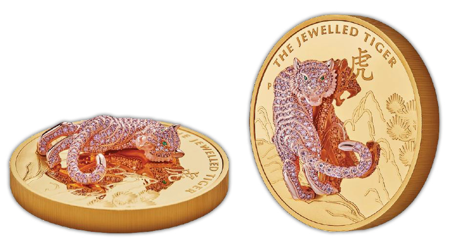 Tygr - zlatá mince