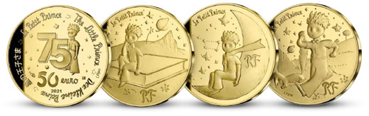 Malý princ - limitovaná sada zlatých mincí