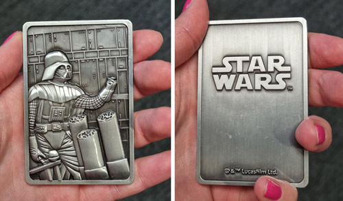 Oficiální medaile Star Wars Darth Vader zušlechtěná ryzím stříbrem Oficiální medaile Star Wars Darth Vader zušlechtěná ryzím stříbrem