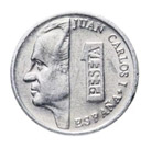 1 pesetou s portrétem španělského krále Juana Carlose I.