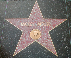 Hvězda Mickey Mouse na chodníku slávy Hvězda Mickey Mouse na chodníku slávy