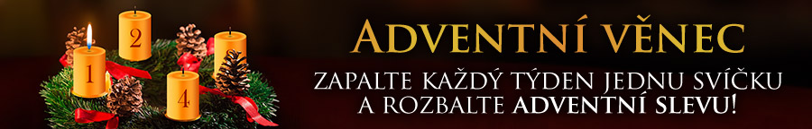 Adventní věnec - zapalte svíčku a rozbalte adventní slevu