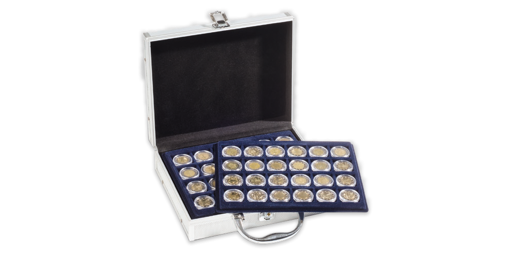 Numismatický kufr CARGO S stříbrný
