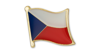 Odznak česká vlajka s bezpečnostním zavíráním