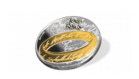 Oficiální mince Pán Prstenů zušlechtěná ryzím zlatem a ryzím stříbrem