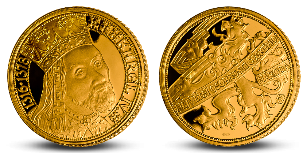 Karel IV. v pravém zlatě 585/1000 Karel IV. v pravém zlatě 585/1000