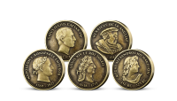Panovníci, kteří změnil svět - sada 5 pamětních medailí