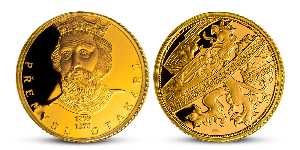 Přemysl Otakar II. na zlaté medaili Přemysl Otakar II. na zlaté medaili