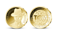 T. G. Masaryk na zlaté medaili