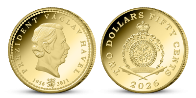 Prezident Václav Havel 0,50 g zlatá mince 2026 