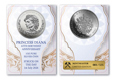 Pamětní mince Princezna Diana z ryzího stříbra 999/1000 Pamětní mince Princezna Diana z ryzího stříbra 999/1000
