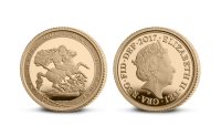 Quarter Sovereign 2017 - Unitátní zlatá mince z 22karátového zlata 