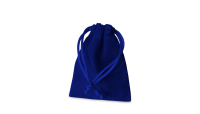 Sametový sáček - tmavě modrý