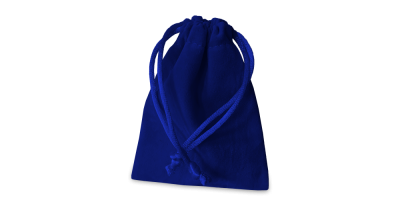 Sametový sáček v tmavě modré barvě