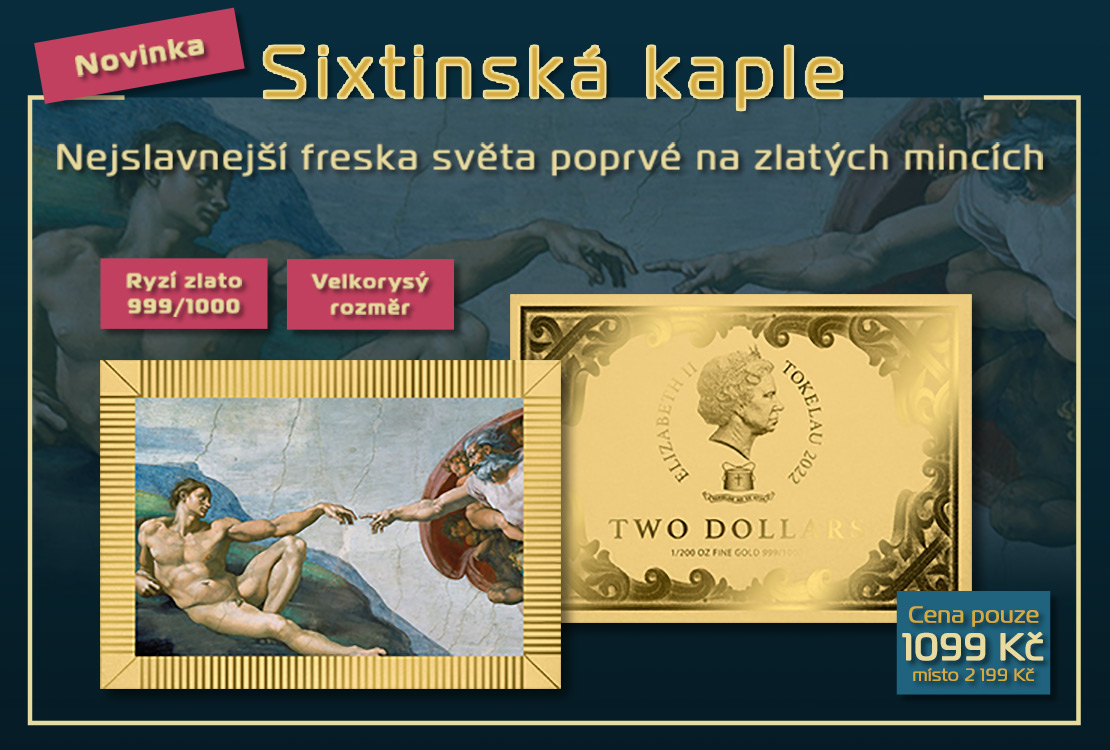 Nejslavnější freska světa poprvé na zlatých mincích