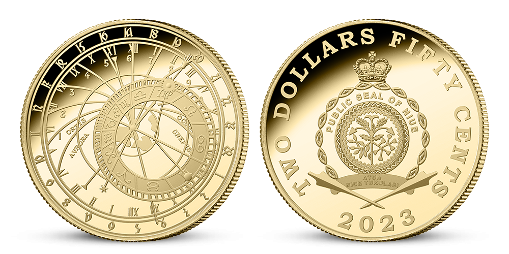 Zlatá pamětní mince Staroměstský orloj 