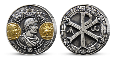 Stříbrná medaile - Konstantin Veliký 