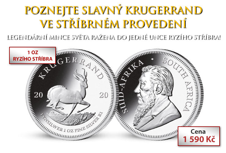 Poznejte slavný Krugerrand ve stříbrném provedení