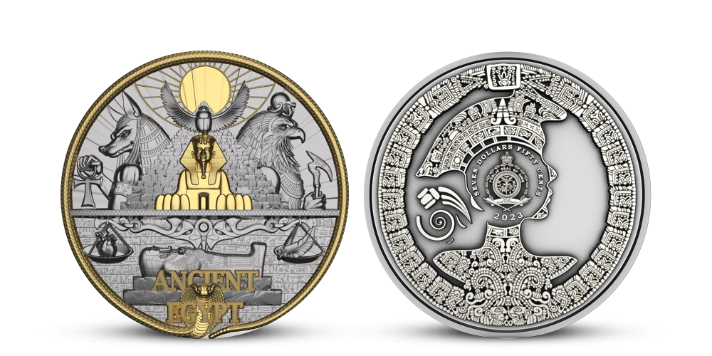 Starověký Egypt na minci z ryzího stříbra 999/1000 Starověký Egypt na minci z ryzího stříbra 999/1000