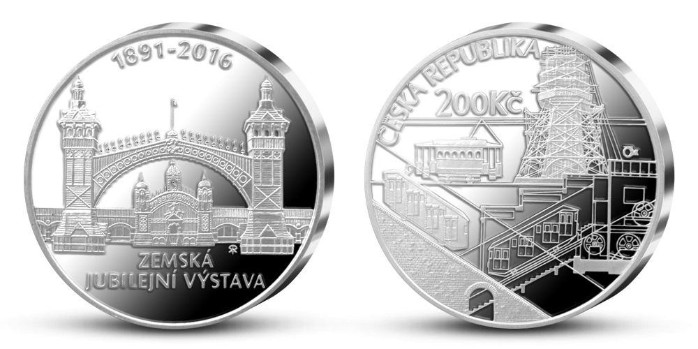 Stříbrná mince ČNB - 125. výročí Zemské jubilejní výstavy Stříbrná mince ČNB - 125. výročí Zemské jubilejní výstavy