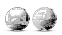 Stříbrná mince ČNB - 125. výročí Zemské jubilejní výstavy 