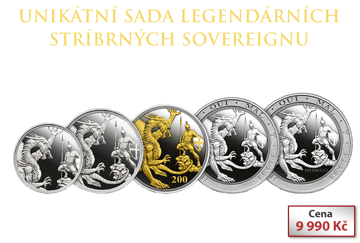 Unikátní sada legendárních stříbrných Sovereignů