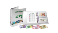 Světové měny - album plné bankovek z 50 zemí
