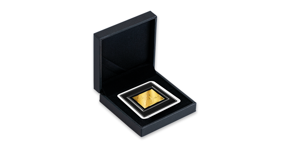 Thank you mince z ryzího zlata 999/1000