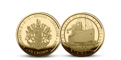 110. výročí potopení Titanicu na minci z 1/5 oz ryzího zlata